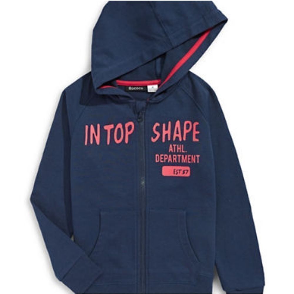 Rococo In Top Shape Zip-Front Hoodie-NAVY-6